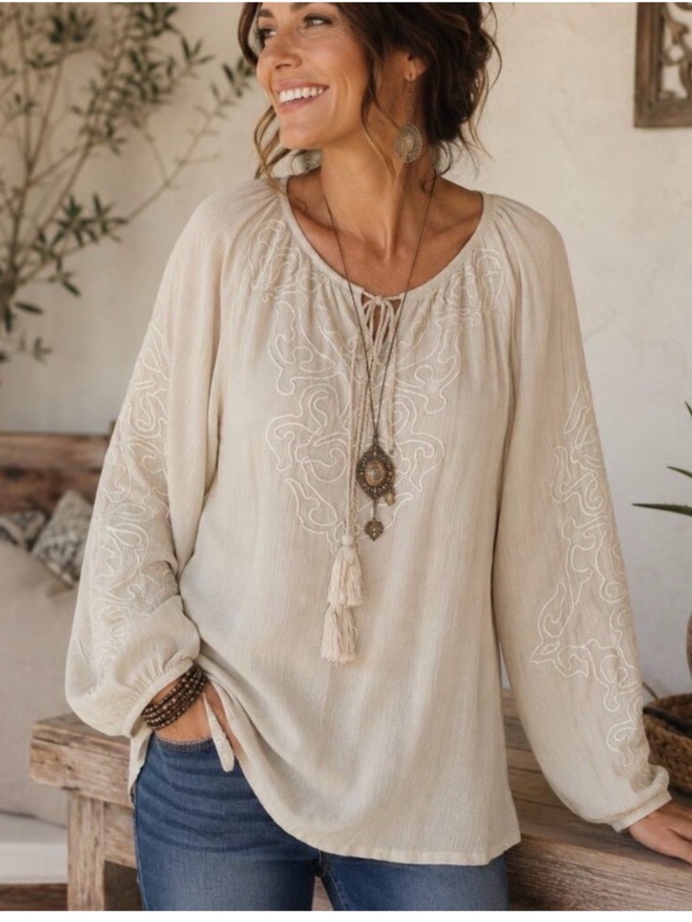 Sundance Soutache Embroidered Tunic